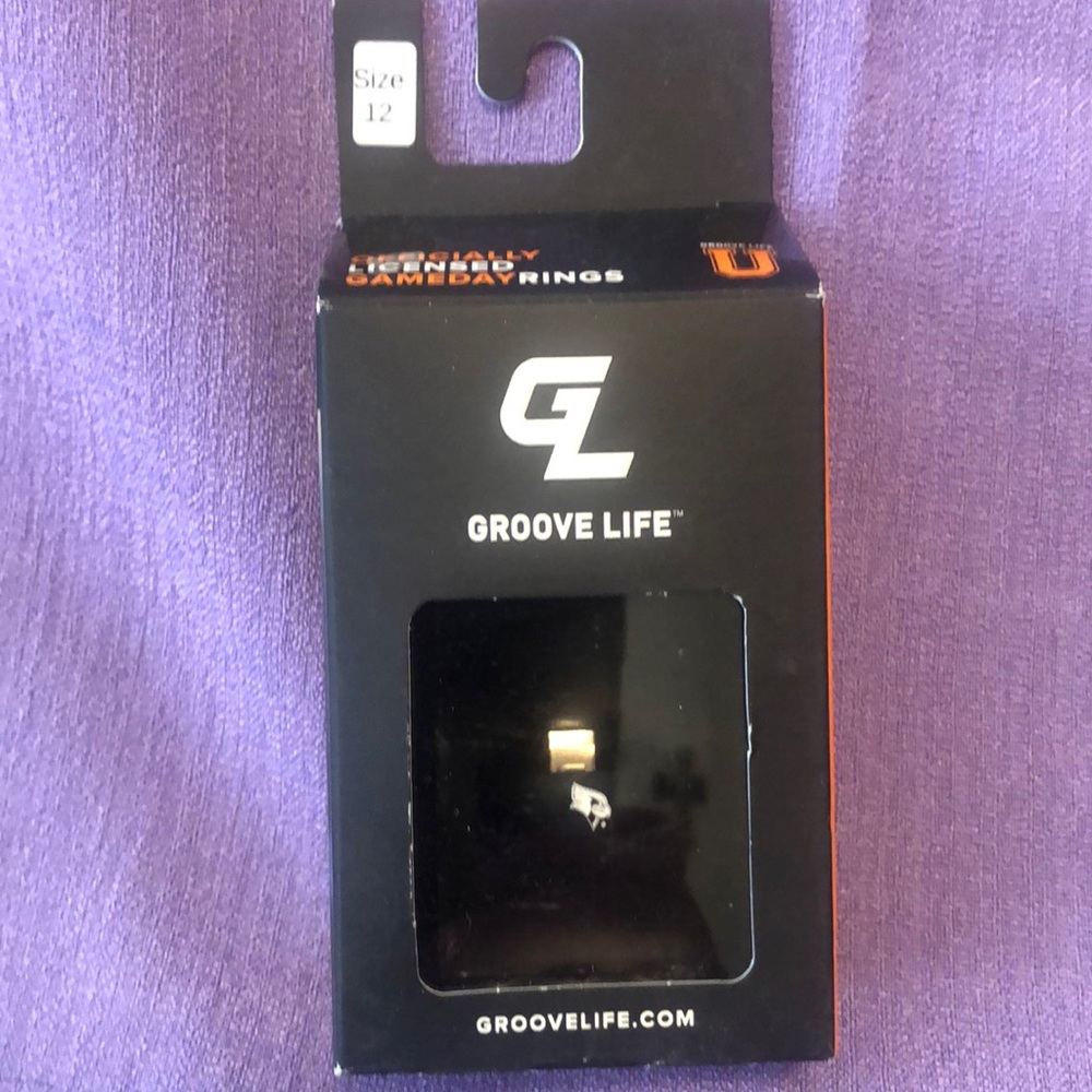 New Groove Life Silicone Illinois State Ring W/White Logo Size 12